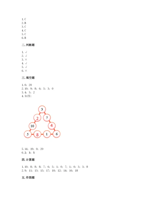 人教版一年级上册数学期末测试卷附完整答案【有一套】.docx