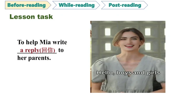 Unit 1 A new start  Reading for writing课件+内嵌音视频  外