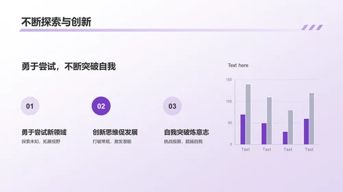 紫色渐变个人年终总结PPT模板
