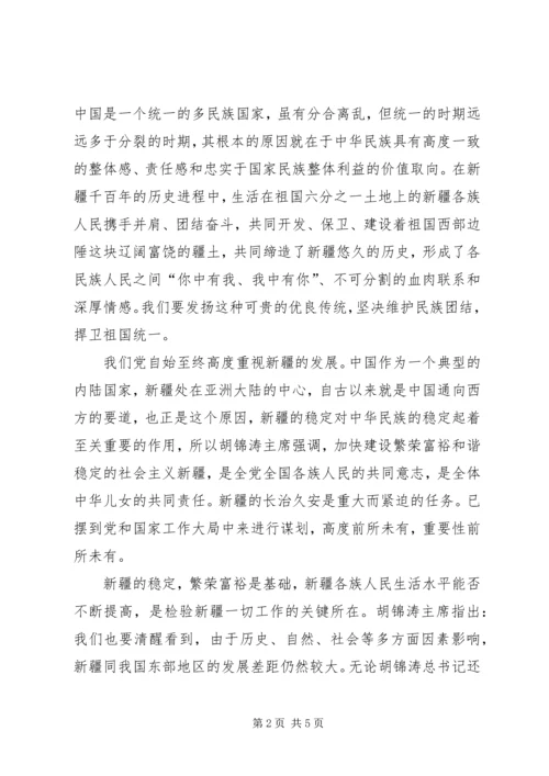 学习新疆精神心得体会 (4).docx