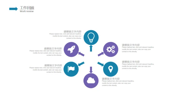 简约大气紫色个人工作汇报通用PPT模板