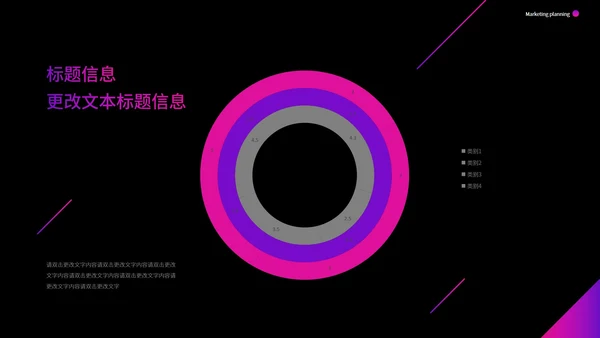 紫色简约商用营销策划模版PPT模板