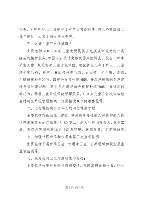 社区卫生的工作计划范文.docx