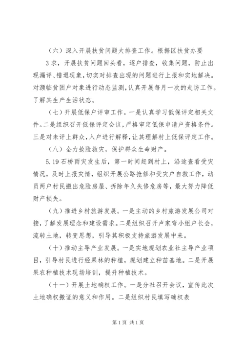 XX年上半年驻村第一书记工作总结.docx