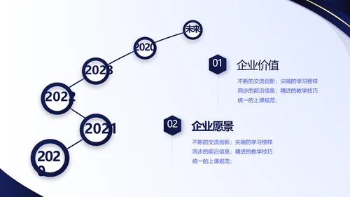 蓝色大气公司企业宣传简介介绍PPT