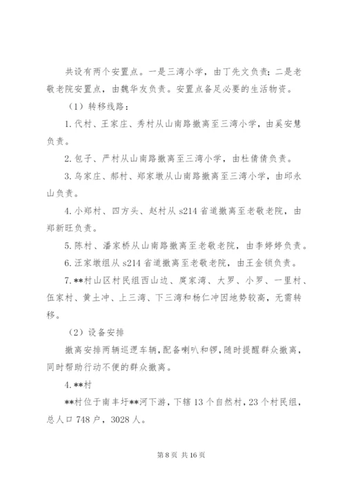 乡镇防汛人员疏散转移应急方案 (2).docx