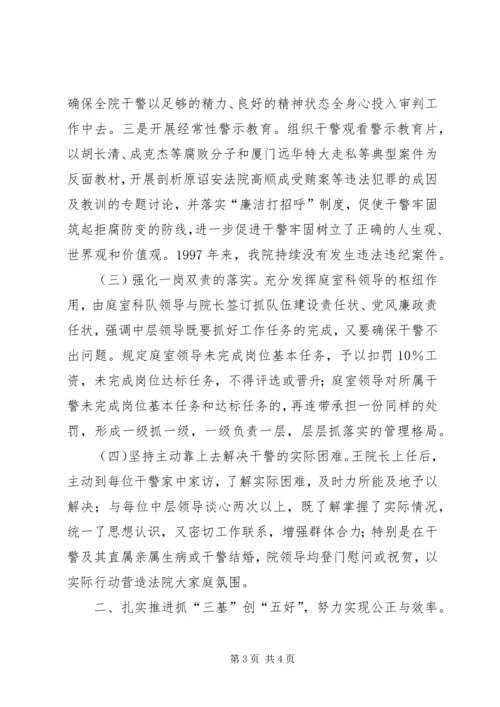 我院关于院长抓队伍建设责任制落实党风廉政建设责任制 (2).docx