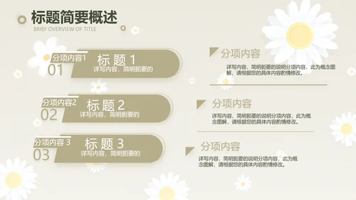 手绘淡雅小清新工作报告动态PPT