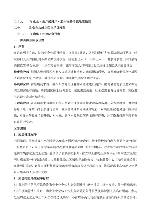 物业公司应急专题预案大全.docx