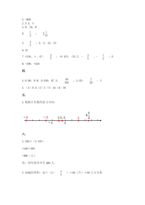 北京版数学小升初模拟试卷（夺分金卷）.docx