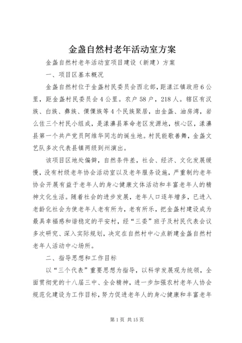 金盏自然村老年活动室方案.docx
