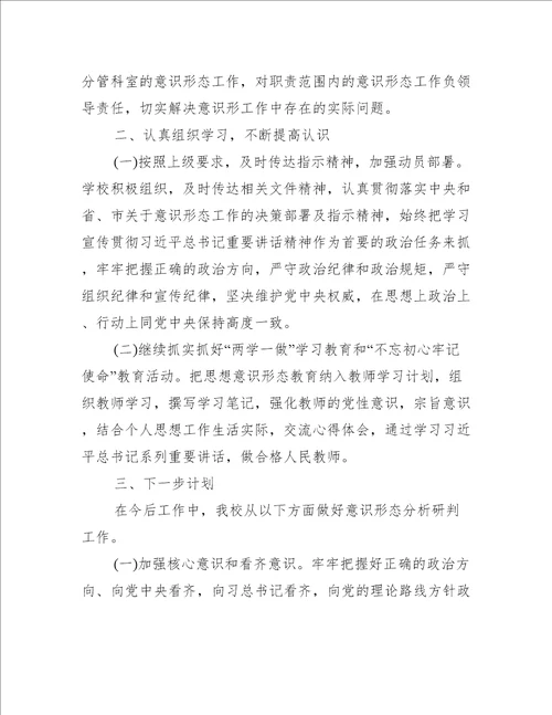 意识形态季度分析研判报告