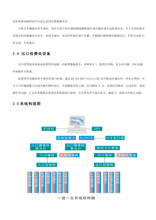 FRTC蓝牙远距离IC卡近距离混合型停车场基础管理系统综合设计专题方案.docx