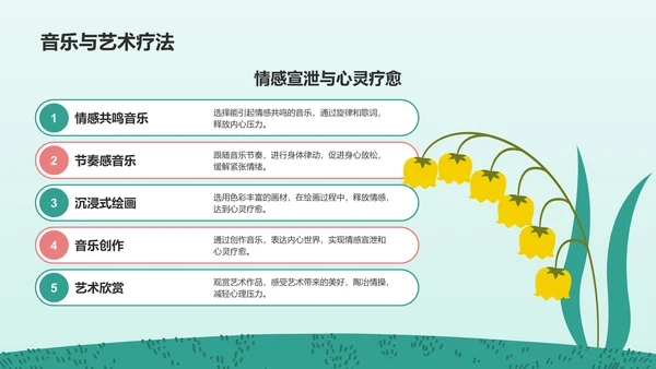 蓝色插画风高考前心理减压训练营PPT模板