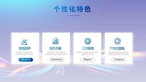 蓝色大气奔跑励志年终述职报告PPT动态模板