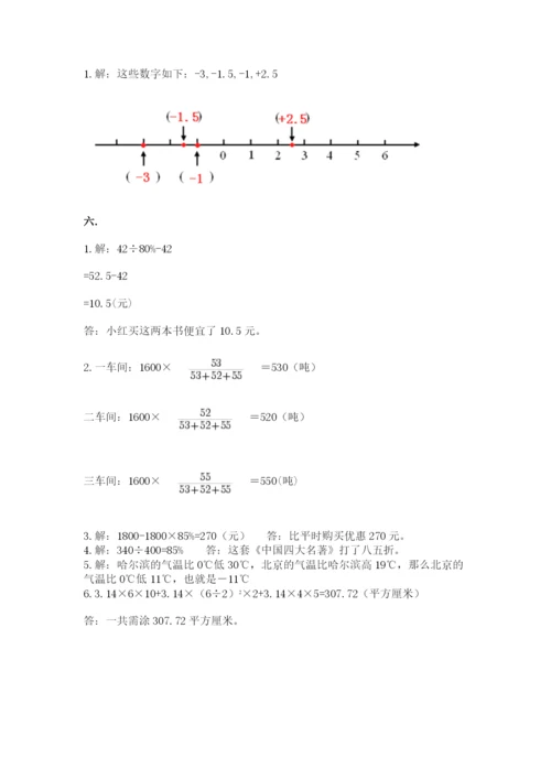 苏教版六年级数学小升初试卷含完整答案【夺冠】.docx