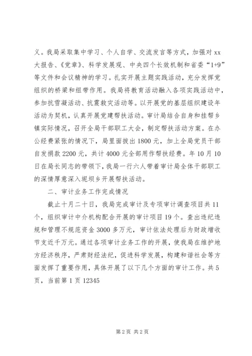 市审计局总结及年度工作规划 (2).docx