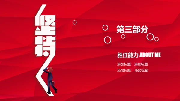 时尚简约竞聘报告通用PPT模板