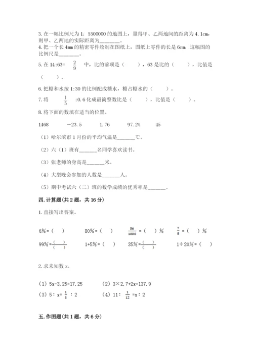 冀教版小学六年级下册数学期末综合素养测试卷（b卷）.docx
