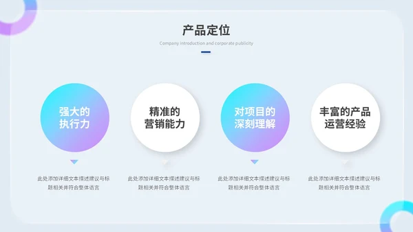 创意毛玻璃风产品介绍公司介绍商业计划书ppt模板