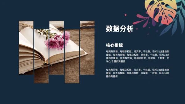 植物与污染研究漂亮的叶子通用PPT模板