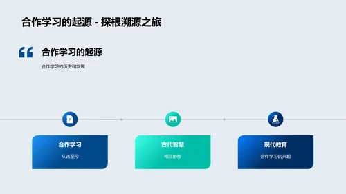 合作学习班会报告PPT模板