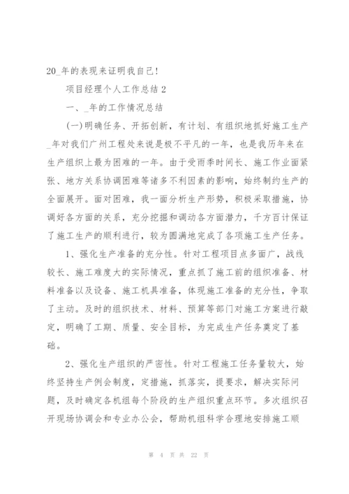 项目经理个人工作总结5篇.docx