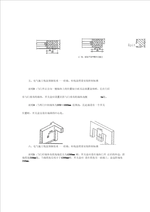 电气施工之管线.线盒预留技术