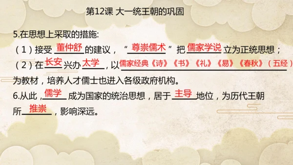 第三单元 秦汉时期：统一多民族封建国家的建立和巩固  单元复习课件（27张PPT）