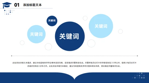 简约大气毕业论文答辩通用PPT蓝色模板