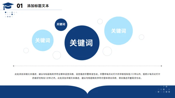 简约大气毕业论文答辩通用PPT蓝色模板