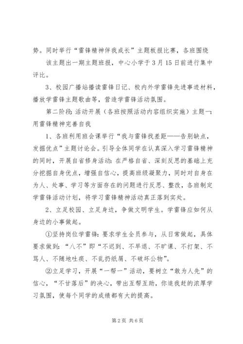 陈涛镇中心小学学习雷锋活动方案.docx