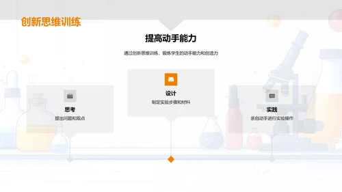 科学实验实践课PPT模板