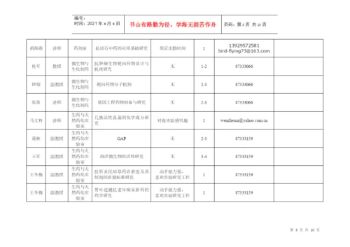 04级本科毕业论文题目-中山大学药学院.docx