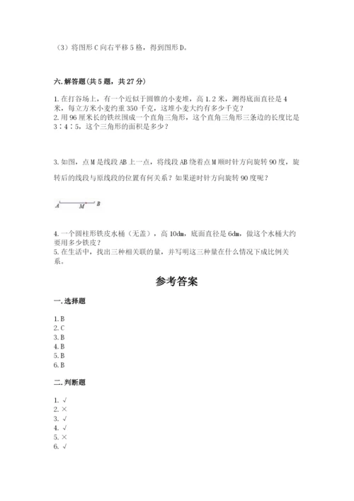 北师大版数学六年级下册期末测试卷精品（网校专用）.docx