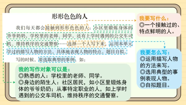 统编版语文五年级下册2024-2025学年度第五单元习作：5.5 形形色色的人（课件）