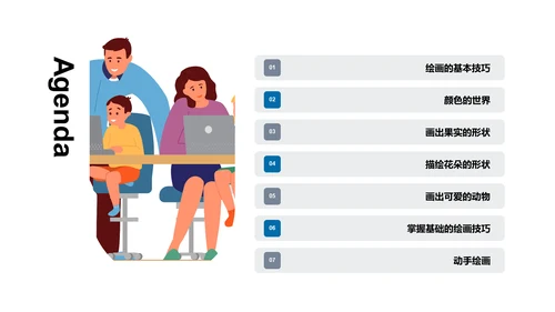 绘画技巧教学课PPT模板