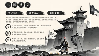 黄色中国风书籍介绍