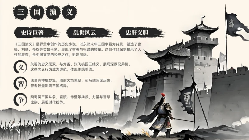 黄色中国风书籍介绍