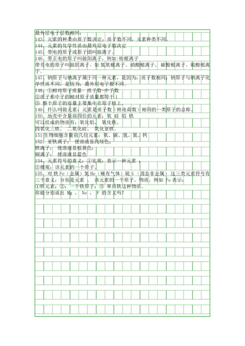 人教版九年级化学上册1―3单元知识点汇总.docx