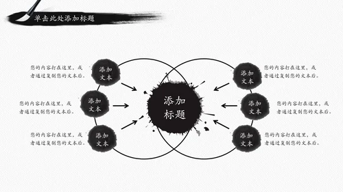 古香古色水墨中国风佛教文化ppt动态模板
