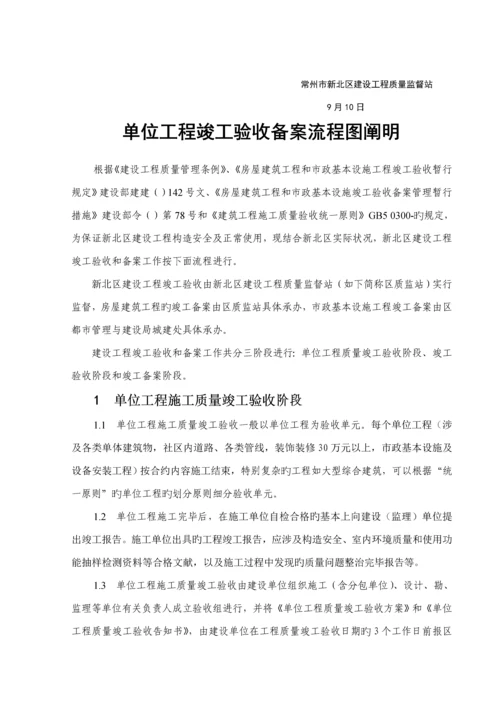 常州市新北区建设关键工程质量监督站竣工统一验收标准流程.docx