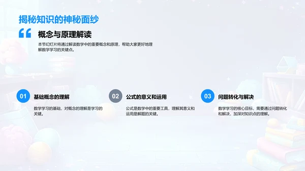 数学学期复习PPT模板