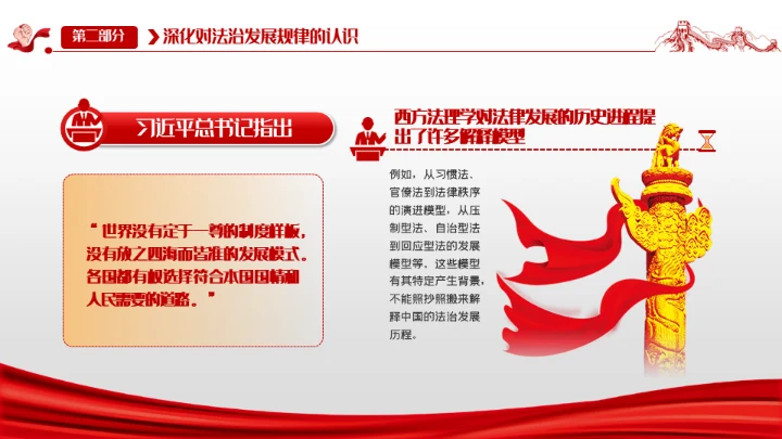 中国特色哲学社会科学法理学创新发展通用PPT模板