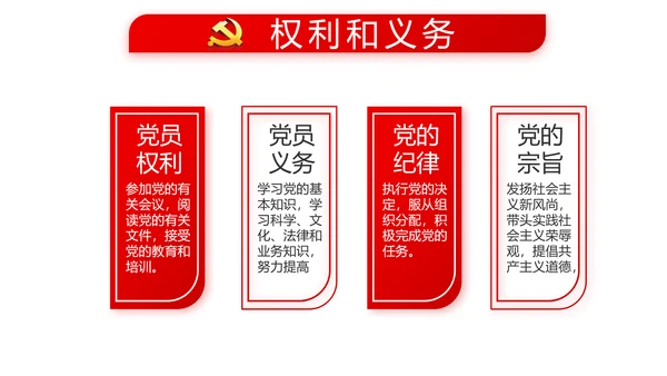红色党建党支部年终工作总结述职报告动态PPT