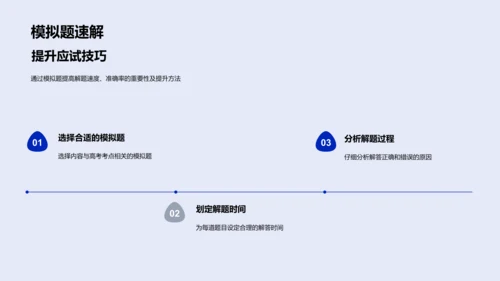 高考备考指导PPT模板