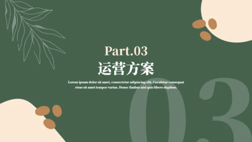 咖啡馆项目计划书通用PPT模板