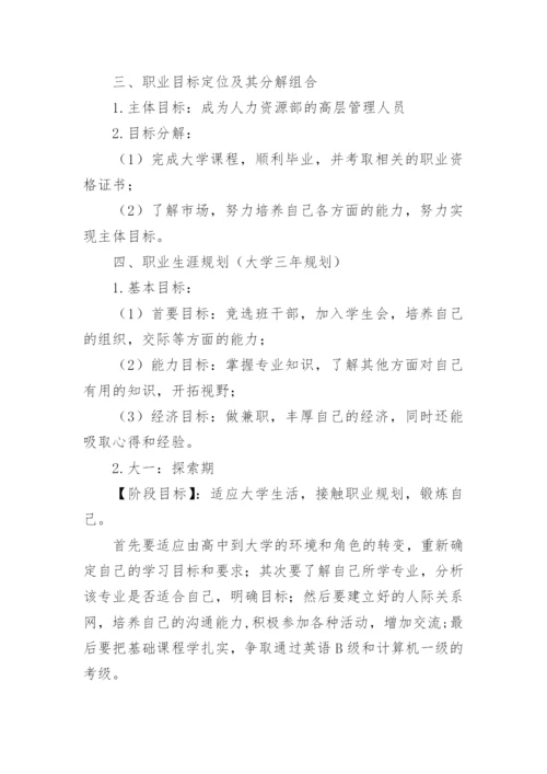 人力资源管理规划书.docx