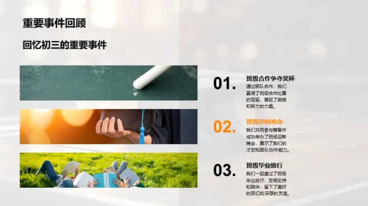 初三回顾与展望