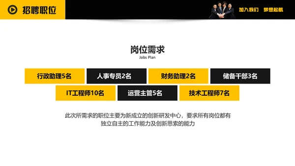 企业招聘寻找千里马通用PPT模板
